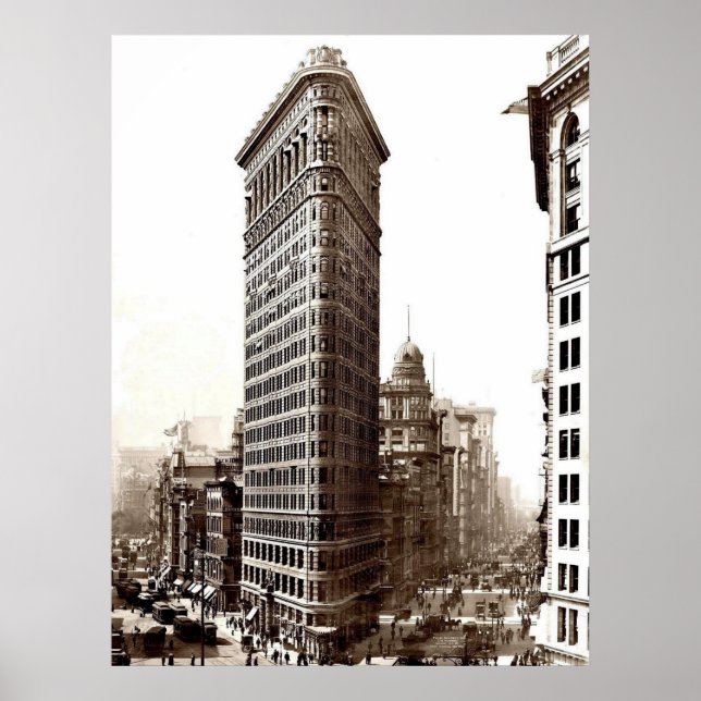Poster Edifício Flatiron 1910 (Frente)