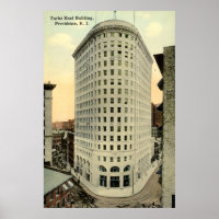 Edifício Turcos Providence RI 1915 Vintage