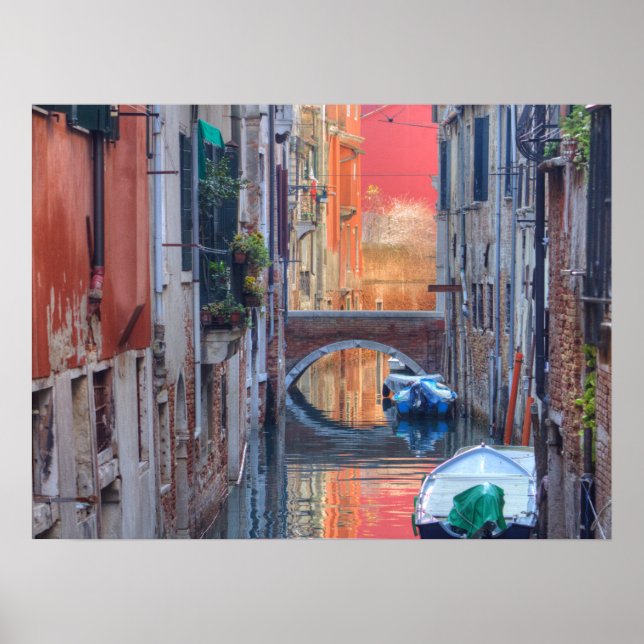 Poster Edifícios Antigos De Veneza Itália (Frente)