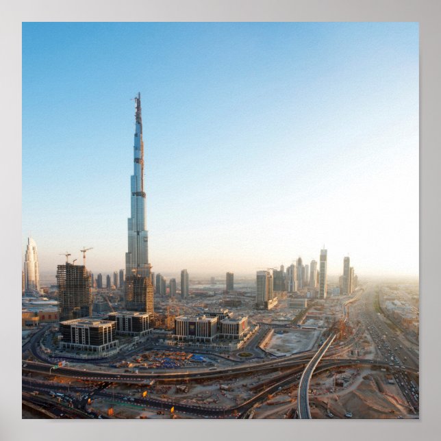 Póster Edifícios ao longo da Sheikh Zayed Road, Dubai 2 (Frente)