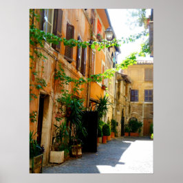 Póster Edifícios Coloridos de Roma