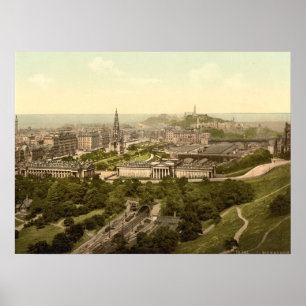 Poster Edimburgo do castelo, Scotland