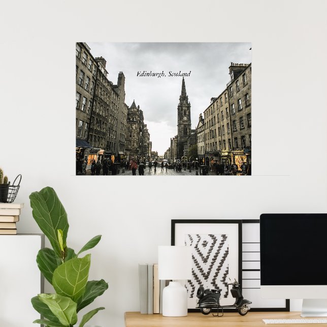 Poster Edimburgo, Escócia - paisagem urbana (Escritório em casa)