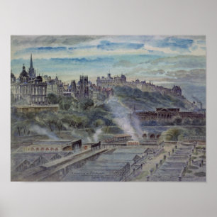 Poster Edimburgo perto da Rua.