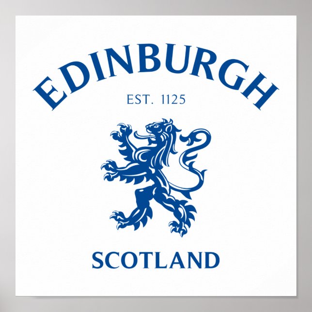 Poster EDINBURGH Escócia (Frente)