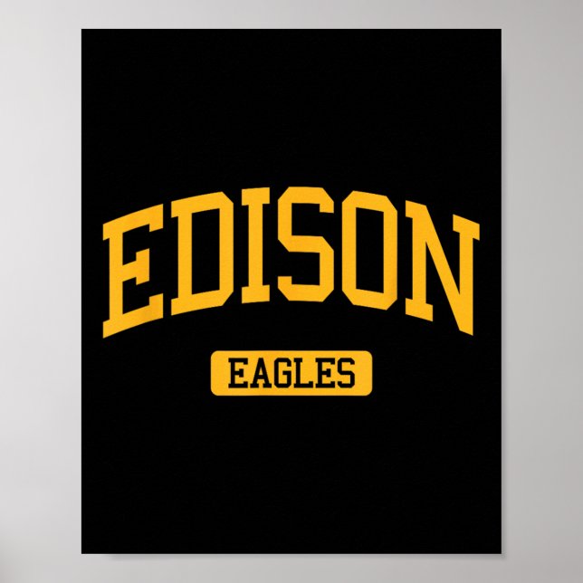 Poster Edison High School Hs Edison Nj Varsity Srts  (Frente)