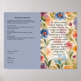 Poster Editar, Baixar Boletim da Igreja