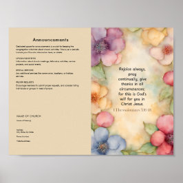 Poster Editar, Transferir Boletim de Igreja