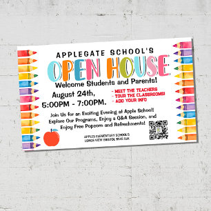 Poster Editável de volta à faixa escolar e Modelo de Post