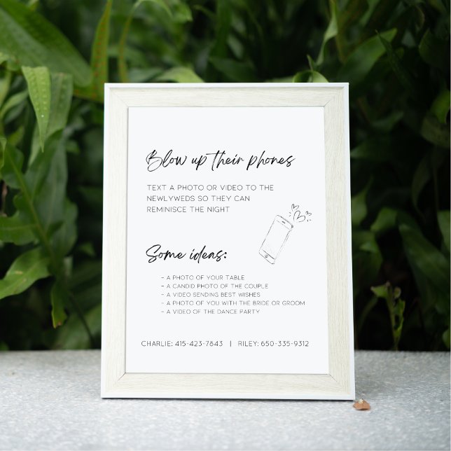 Poster Editável Explode Seus Telefones Foto de Casamento (Criador carregado)