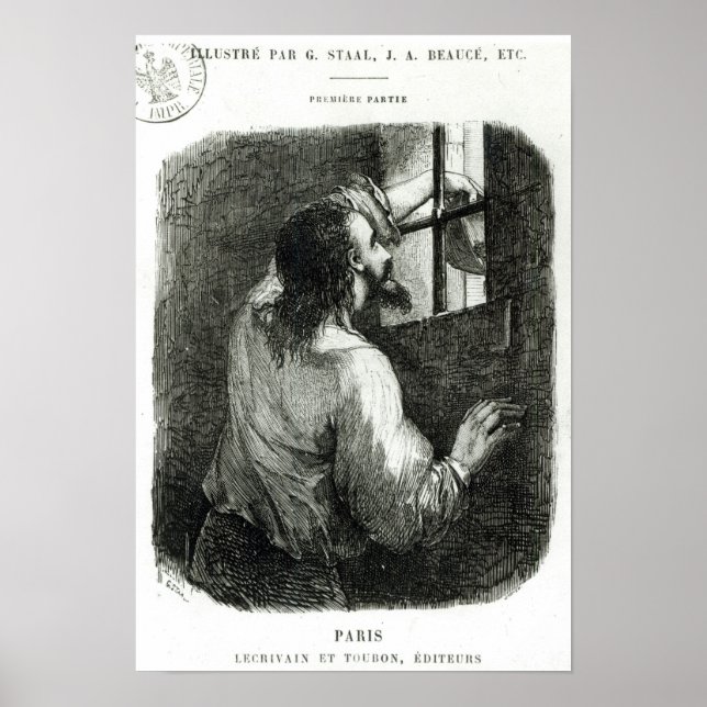 Poster Edmond Dantes preso no Chateau d'If (Frente)