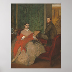 Poster Edmondo e Thérèse Morbilli, Edgar Degas Fine Art