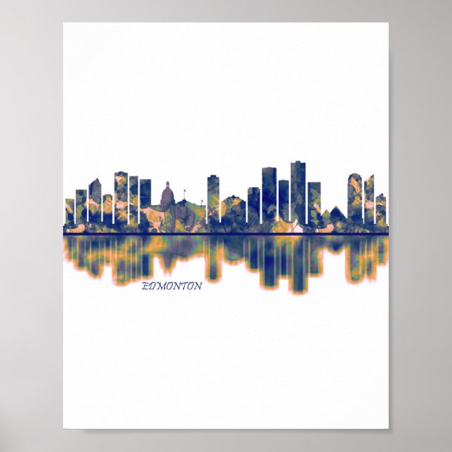 Poster Edmonton Skyline (Frente)