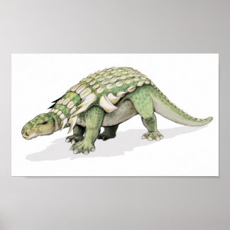 Póster Edmontonia - Carteira de dinossauros blindados
