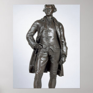 Poster Edmund Burke (1729-97) 1865 (bronze)
