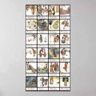 Poster Edmund Dulac Alphabet