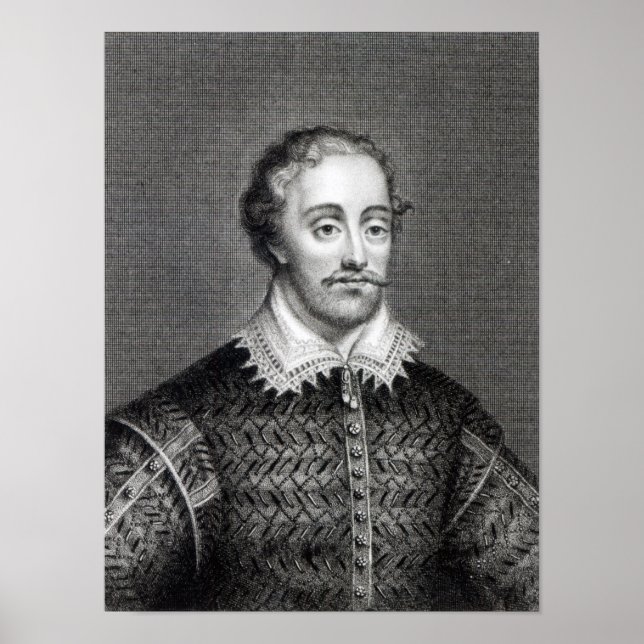 Poster Edmund Spenser, gravado por Burnet Reading (Frente)