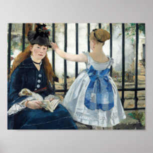 Póster Edouard Manet - A Via Ferroviária