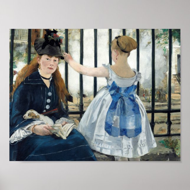 Póster Edouard Manet - A Via Ferroviária (Frente)