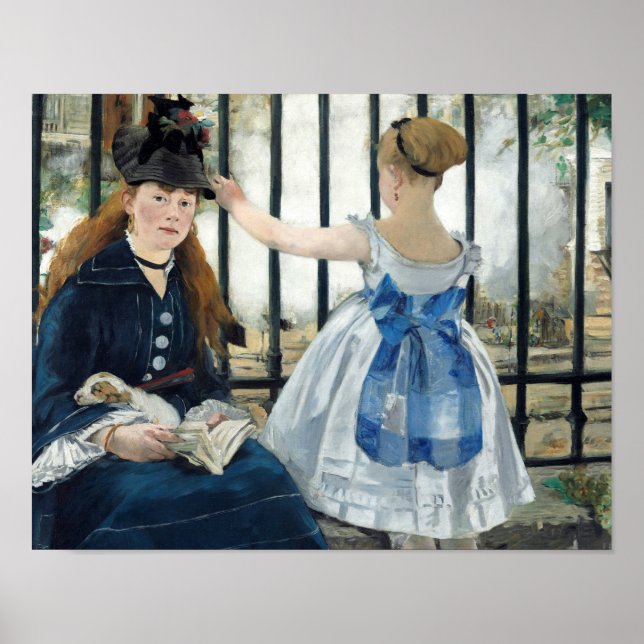 Poster Edouard Manet - A Via Ferroviária (Frente)