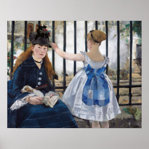 Poster Edouard Manet - A Via Ferroviária