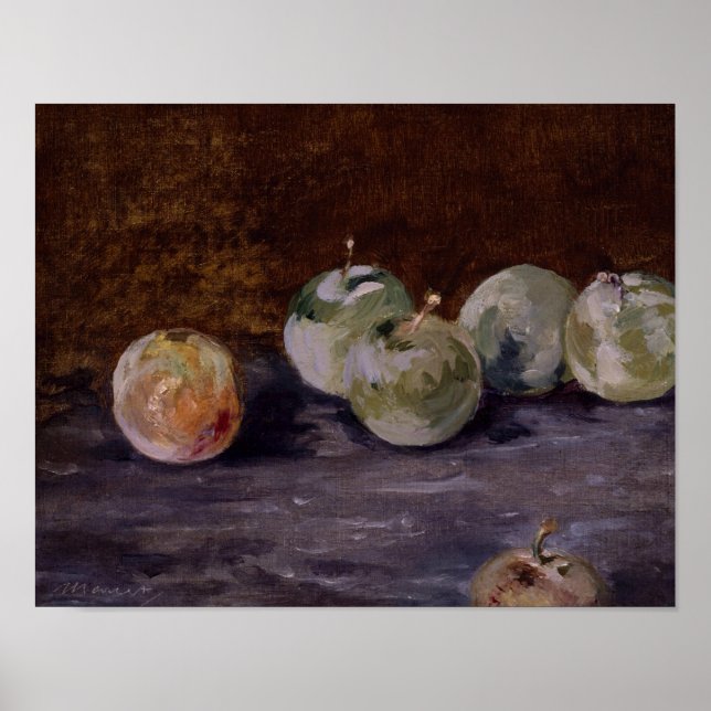 Poster Edouard Manet - Ameixas (Frente)