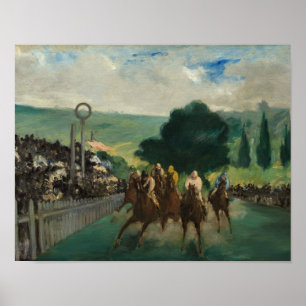 Poster Edouard Manet - As Raças em Longchamp