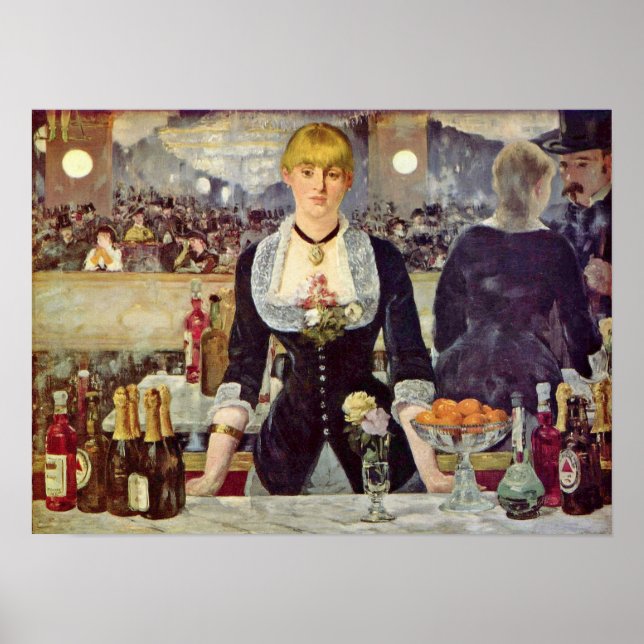 Póster edouard Manet - Bar no Folies-Bergere (Frente)