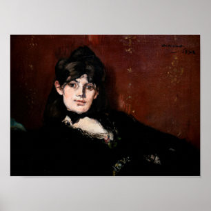 Poster Edouard Manet - Berthe Morisot Reclinada
