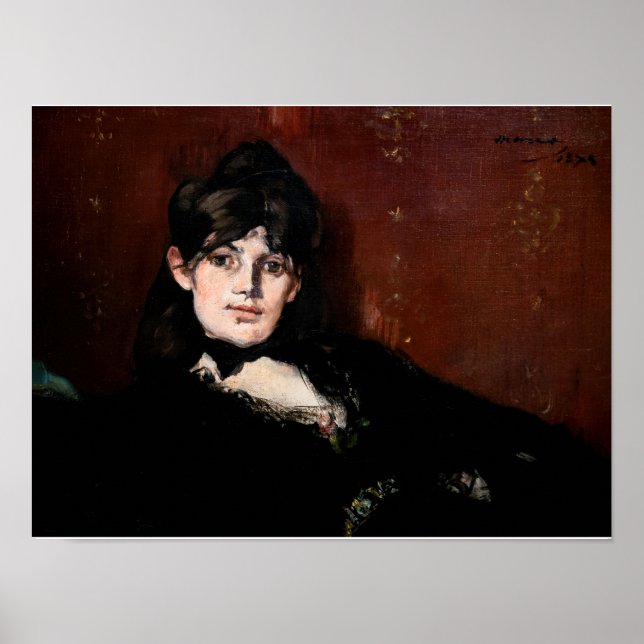 Poster Edouard Manet - Berthe Morisot Reclinada (Frente)
