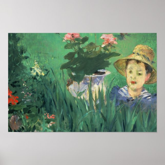 Poster Édouard Manet - Garoto nas Flores (Frente)