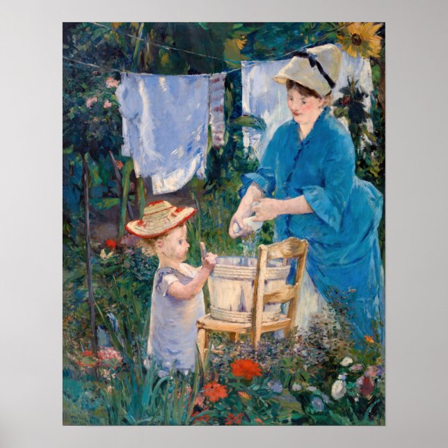 Poster Edouard Manet - Lavagem (Frente)