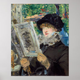 Poster Edouard Manet - Mulher Lendo