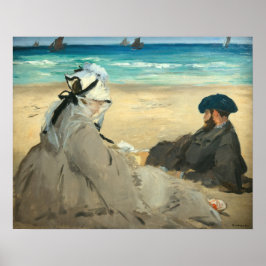 Poster Edouard Manet - Na Praia