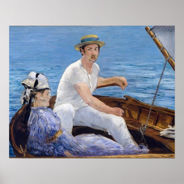 Poster Edouard Manet - Passeio de barco (Frente)