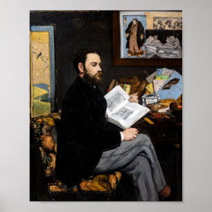 Poster Edouard Manet - Retrato de Emile Zola
