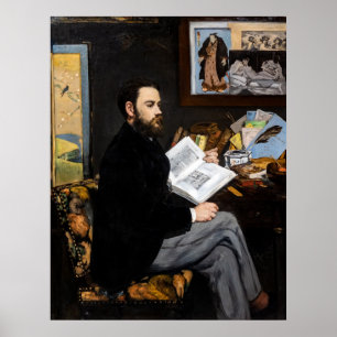 Poster Edouard Manet - Retrato de Emile Zola