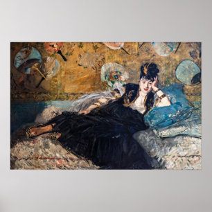 Poster Edouard Manet - Senhora com Leques