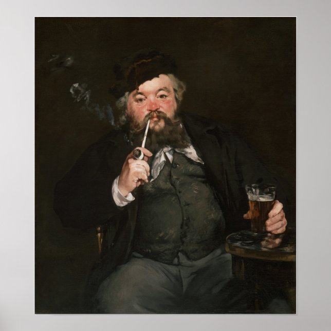 Poster Edouard Manet - Um Bom Copo de Cerveja / Boca de F (Frente)