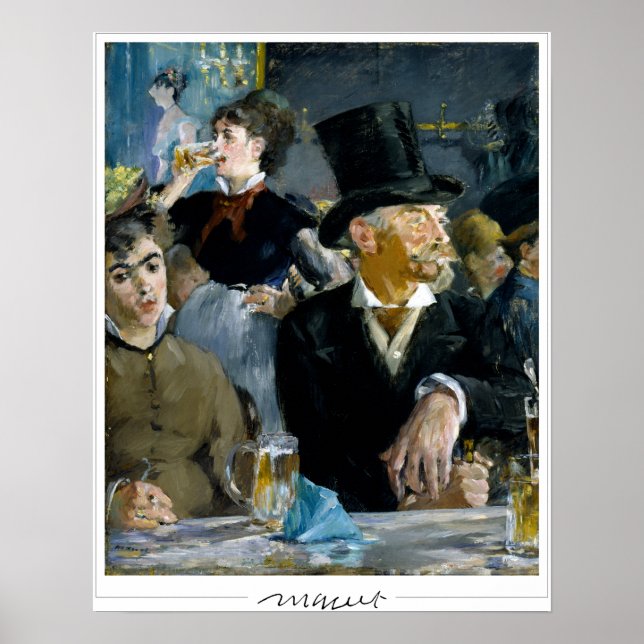 Poster Édouard Manet Zedign Cartaz de Arte #14 (Frente)
