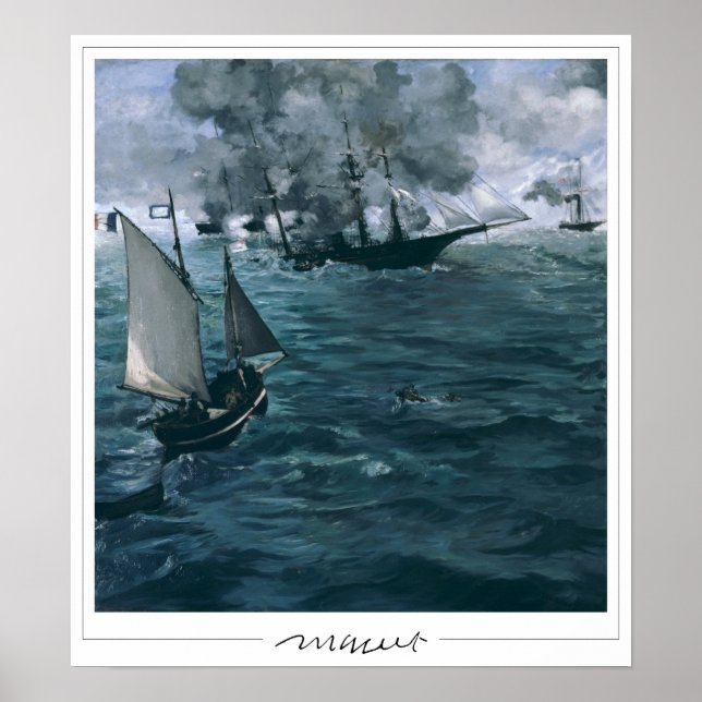 Poster Édouard Manet Zedign Cartaz de Arte #94 (Frente)