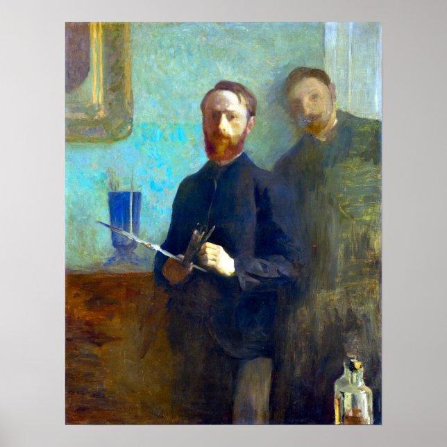 Póster Édouard Vuillard Autorretrato com Waroquy (Frente)