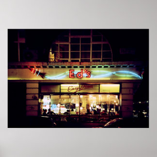Póster Ed's Diner in Soho London Reino Unido