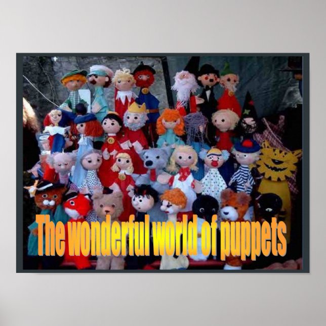 Poster Educação, artes performativas, mundo das marioneta (Frente)