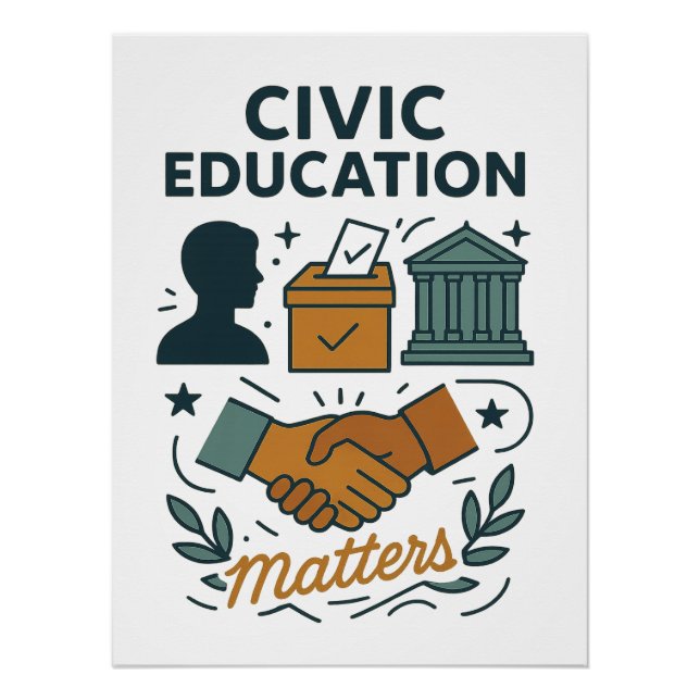 Póster Educação Cívica Importa  (Frente)