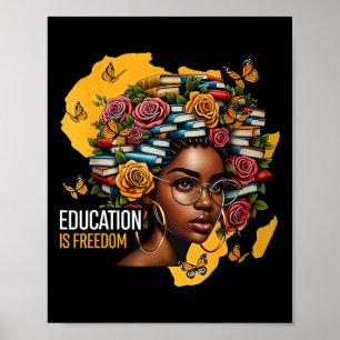 Poster Educação da História Negra É Livros de Professor L