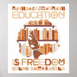 Poster Educação é liberdade