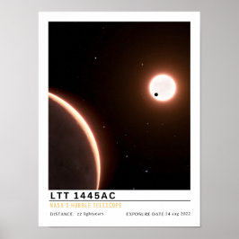 Poster Educação Espacial do Exoplaneta Super Terra LTT 14