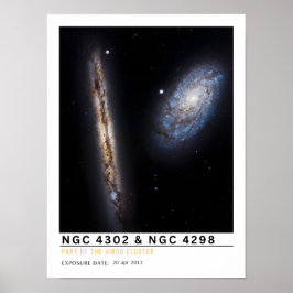 Poster Educação Espacial NGC 4302 e NGC 4298