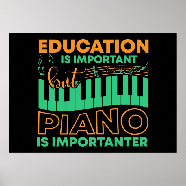 Poster Educação Musical E Piano (Frente)